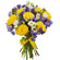 bouquet of yellow roses and irises. France