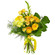 Yellow bouquet of roses and chrysanthemum. France